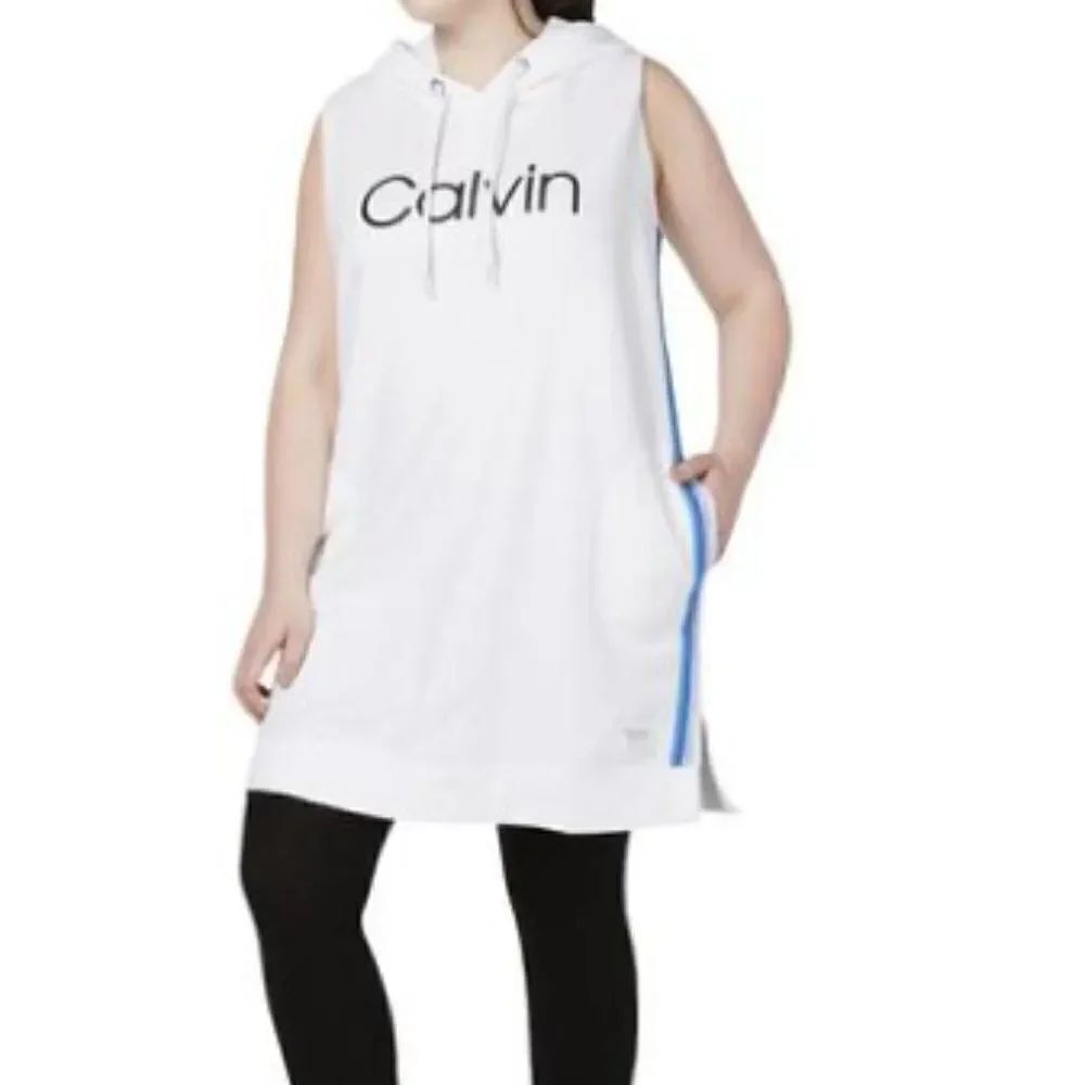 Calvin Klein Performance Hoodie Ombre Stripe Dress